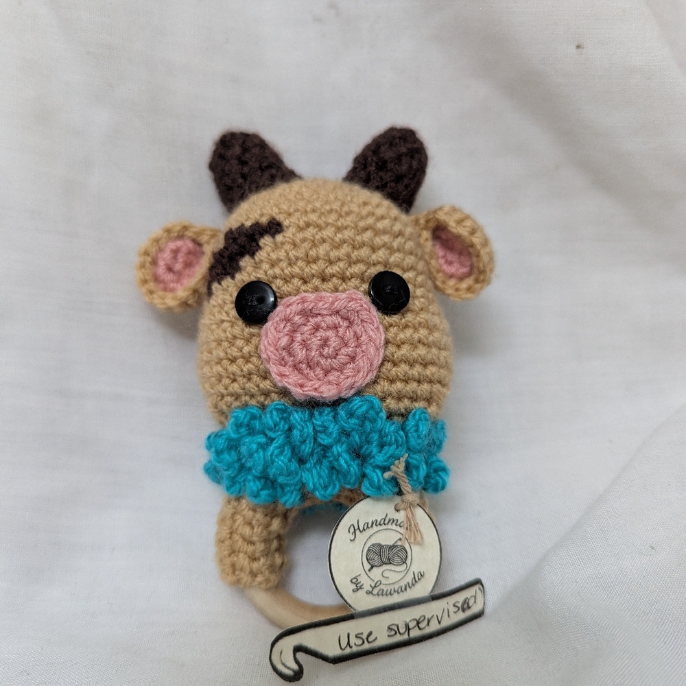 Handmade Cow Baby Toy